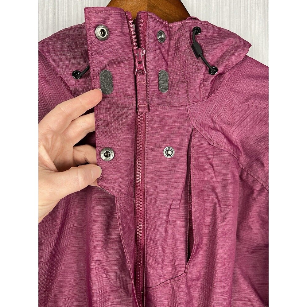 Columbia Interchange Omni-Tech‎ Hooded Jacket Magenta Womens L - Picture 5 of 12